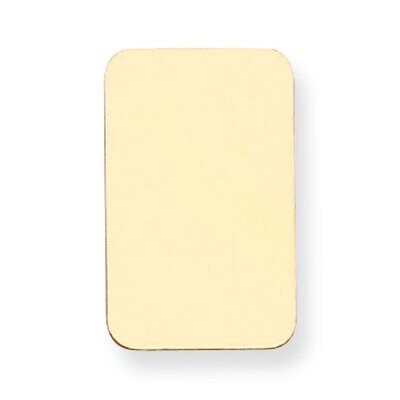 Rectangle with Rounded Edge Stamping 14k Yellow Gold YG1165, MPN: YG1165,