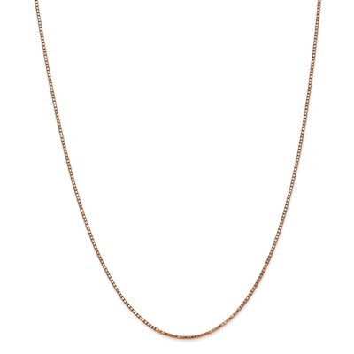 24 Inch 1.3mm Box Chain 14k Rose Gold RSC36-24, MPN: RSC36-24, 886774614212