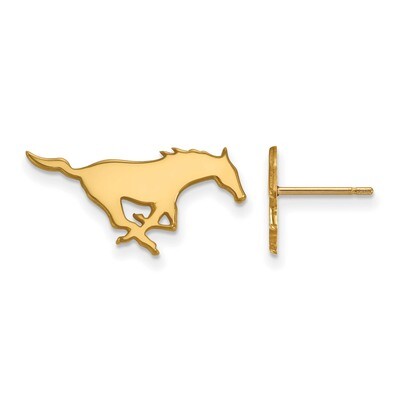 Southern Methodist University Small Post Earrings Gold-plated Sterling Silver GP008SMU, MPN: GP008S…