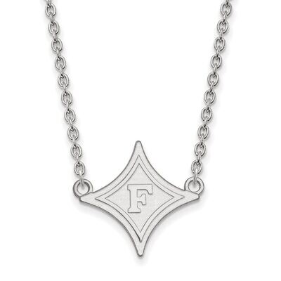 Furman University Large Pendant with Necklace Sterling Silver SS010FUU-18, MPN: SS010FUU-18, 886774…