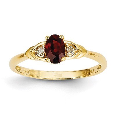 Diamond &amp; Garnet Ring 14k Gold XBS260, MPN: XBS260, 883957374062
