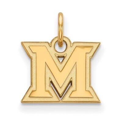 Miami University x-Small Pendant Gold-plated Silver GP001MU, MPN: GP001MU, 886774890234
