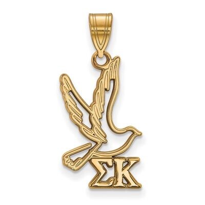 Sigma Kappa Medium Pendant Gold-plated Silver GP036SKP, MPN: GP036SKP, 886774938271