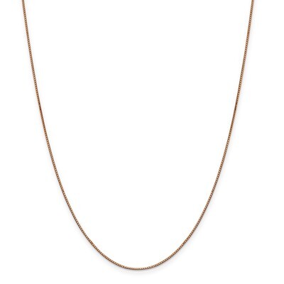 Leslie&#39;s .8 mm Box with Lobster Chain 22 Inch 14k Rose Gold  HB-7160-22, MPN: 7160-22, 886774543864