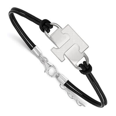 University of Tennessee Leather Bracelet Small Center Sterling Silver SS023UTN-7, MPN: SS023UTN-7, …