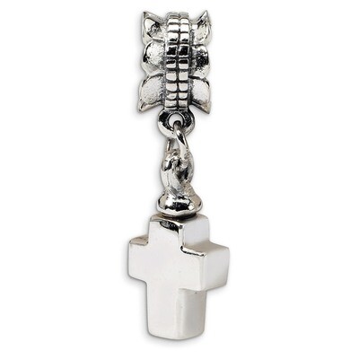 Cross Ash Dangle Bead - Sterling Silver QRS534, MPN: QRS534, 883957724454