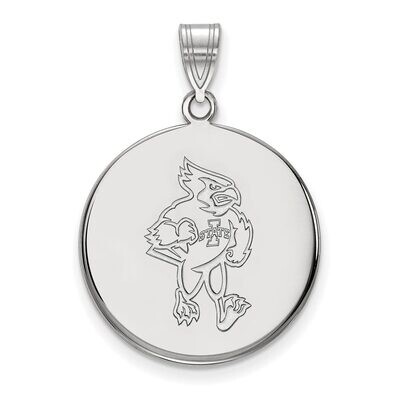 Iowa State University Large Disc Pendant 10k White Gold 1W038IAS, MPN: 1W038IAS, 886774786575