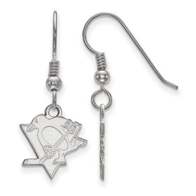 Pittsburh Penguins Small Dangle Earring Wire Sterling Silver SS007PEN, MPN: SS007PEN, 886774957678