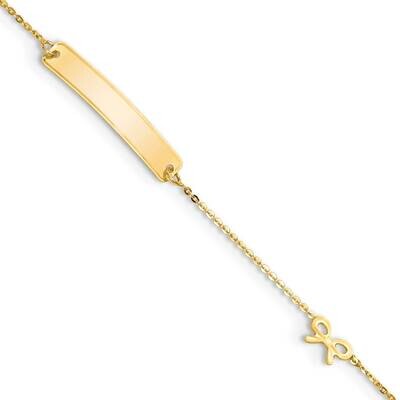 5.5 Inch Bow Id Bracelet 5.5 Inch 14k Gold Polished BID122-5.5, MPN: BID122-5.5, 883957810294