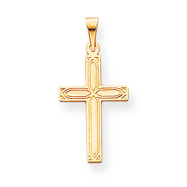 Cross Pendant 14k Gold Solid XR106, MPN: XR106, 883957507347
