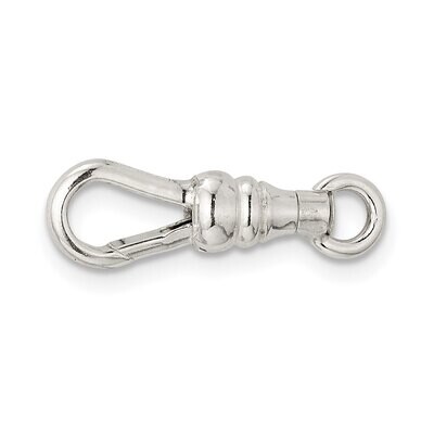 19 x 6.3mm Fancy Lobster Clasp Sterling Silver SS3395, MPN: SS3395,