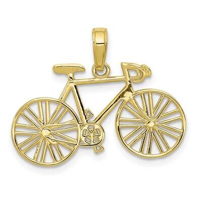 Bicycle Charm 10k Gold Polished 10M530, MPN: 10M530,