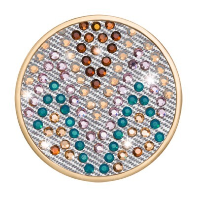 Nikki Lissoni Sense of Glamour Aztec Blue Gold-Plated 33mm Coin C1343GM, MPN: C1343GM, 8718627468609