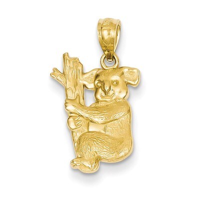 Textured Koala Pendant 14k Gold C4502, MPN: C4502, 883957136424