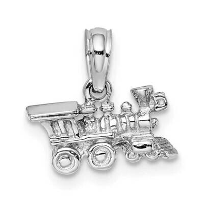 Miniature Train Charm 14k White Gold 3-D D1217W, MPN: D1217W, 637218126613