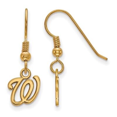 Washington Nationals x-Small Dangle Earring Wire Gold-plated Silver GP011NAT, MPN: GP011NAT, 886774…