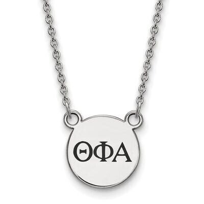 Theta Phi Alpha Extra Small Enameled Pendant with 18 Inch Chain Sterling Silver SS016TPA-18, MPN: S…