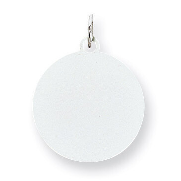 Round Disc Charm Engravable Sterling Silver QM372/18, MPN: QM372/18, 883957585581
