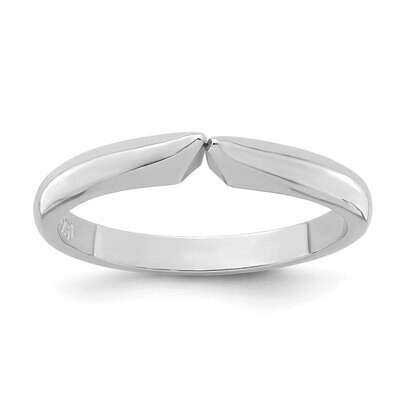 4-prong 1/2 round Heavy Weight Knife Edge Shoulders Shank 14k White Gold WGSH50, MPN: WGSH50,