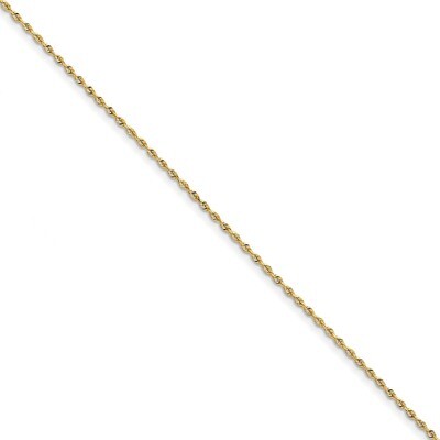 8 Inch 1.84mm Diamond -cut Quadruple Rope Chain 10k Gold 10QT014-8, MPN: 10QT014-8, 191101600258