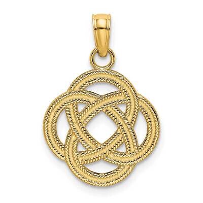 Sm Celtic Eternity Knot Circle Charm 14k Gold K7214, MPN: K7214, 637218051625