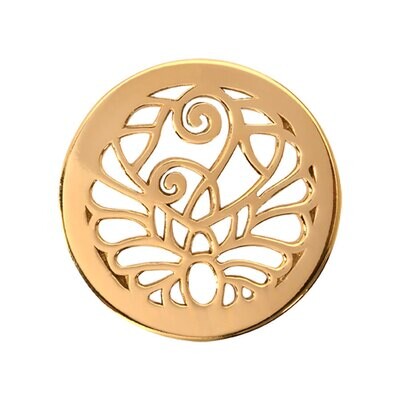 Nikki Lissoni Fantasy Peacock Gold Plated 23mm Coin C1107GS, MPN: C1107GS, 8718627462461