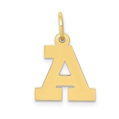 Block Initial A Charm 10k Gold Small 10YC664A, MPN: 10YC664A,