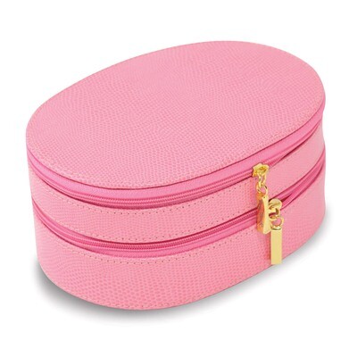 Pink Leather Two Level Jewelry Case GM13314, MPN: GM13314, 797140526414