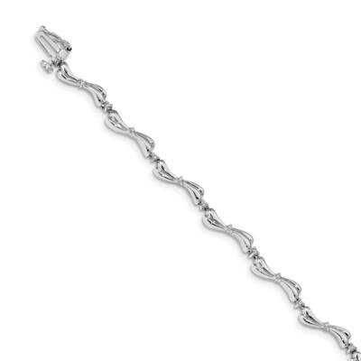 Bracelet 14k White Gold Diamond BM4601-025-WA, MPN: BM4601-025-WA, 191101332425