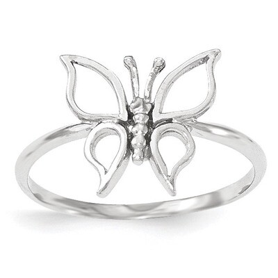 Polished Butterfly Ring 14k white Gold K5775, MPN: K5775, 191101455957