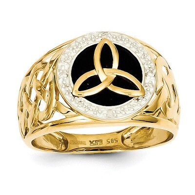 Onyx Diamond Ring 14k Gold Rhodium K3857, MPN: K3857, 883957314709