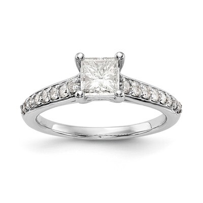 Diamond Semi-Mount Engagement Ring 14k White Gold RM2638E-075-WAA, MPN: RM2638E-075-WAA, RM2638E-07…