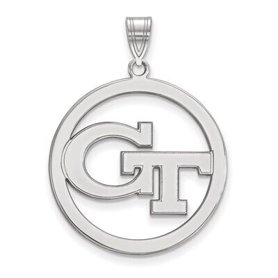 Georgia Institute of Technology L Pendant in Circle Sterling Silver SS028GT, MPN: SS028GT, 88677468…