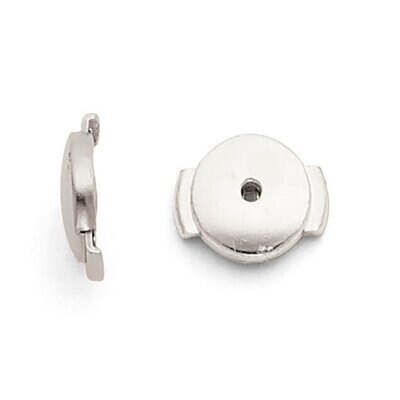 Small Guardian Comfort Trigger Back Earring Setting 18k White Gold 8W2839, MPN: 8W2839,