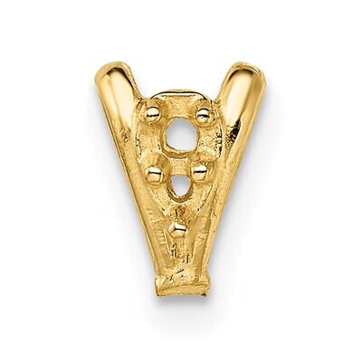 Casted Diamond Accent Bail 14k Yellow Gold YG1582, MPN: YG1582,