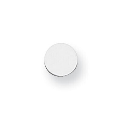 Round Stamping Sterling Silver Rhodium-plated SS1001, MPN: SS1001,