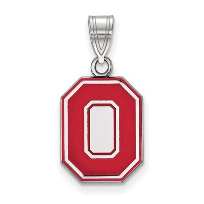 Ohio State University Medium Enamel Pendant Sterling Silver SS056OSU, MPN: SS056OSU, 886774693705