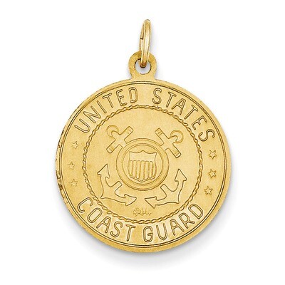 US Coast Guard Saint Christopher Medal Pendant 14k Gold REL142, MPN: REL142, 886774582429