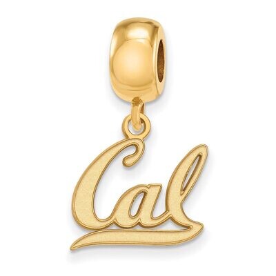 University of California Berkeley Bead Charm Small Dangle Gold-plated Silver GP023UCB, MPN: GP023UC…