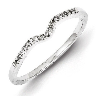 Wrap Ring Sterling Silver Rhodium-plated Diamond QR4790, MPN: QR4790, 883957366616