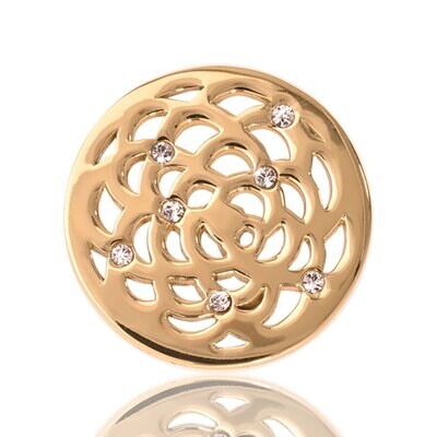 Nikki Lissoni Sunflower Gold Plated 23mm Coin C1017GS, MPN: C1017GS, 8718627460511
