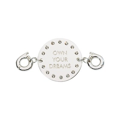 Nikki Lissoni Own Your Dreams Tag Silver-Plated 22X22mm Two lock  Plate D1232SM, MPN: D1232SM, 8719…