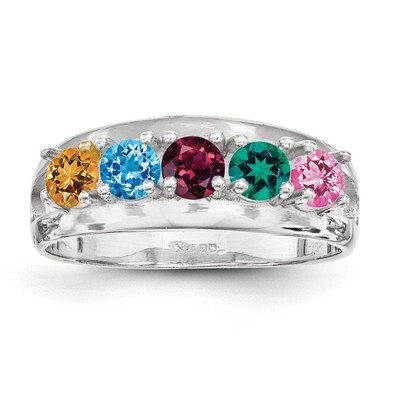 5 Birthstones Mother&#39;s Ring Sterling Silver XMR7/5SS, MPN: XMR7/5SS, 883957869544