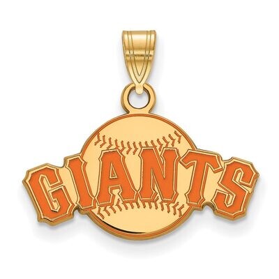 San Francisco Giants Small Enamel Pendant Gold-plated Silver GP055GIT, MPN: GP055GIT, 886774949116