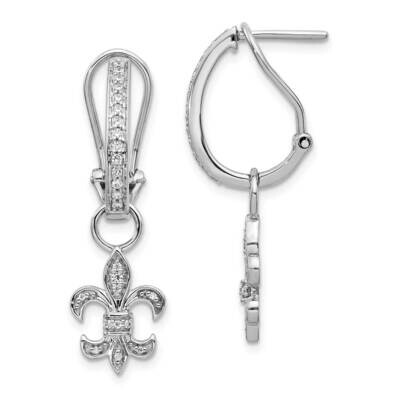Earrings 14k White Gold Diamond EM4206-025-WA, MPN: EM4206-025-WA, 883957380063