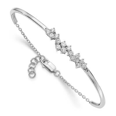 Diamond Bangle Bracelet 14k White Gold BM8397-100-WA, MPN: BM8397-100-WA, 883957182681