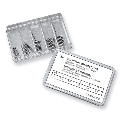 30-piece Bracelet Screw Assortment FTL120, MPN: FTL120,