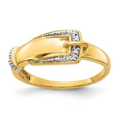 Diamond Buckle Ring 14k Gold Rhodium RM5704-001-YA, MPN: RM5704-001-YA, 883957566719