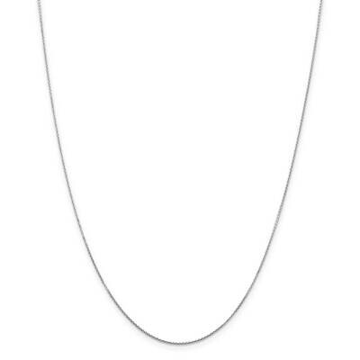 .8mm Diamond-Cut Round Open Link Cable Chain 14 Inch 14k White Gold PEN196-14, MPN: PEN196-14, 8839…
