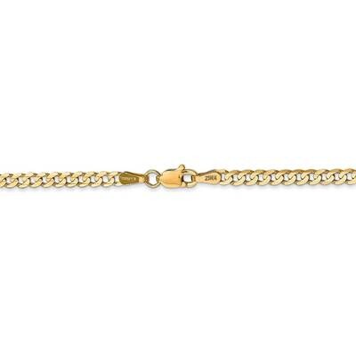 26 Inch 3mm Open Concave Curb Chain 14k Yellow Gold LCR080-26, MPN: LCR080-26, 886774561431